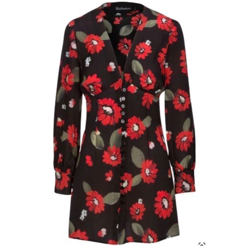Rèalisation Par Silk Floral Leekley Dress